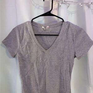 Bozzolo Heather Gray V-Neck Tee